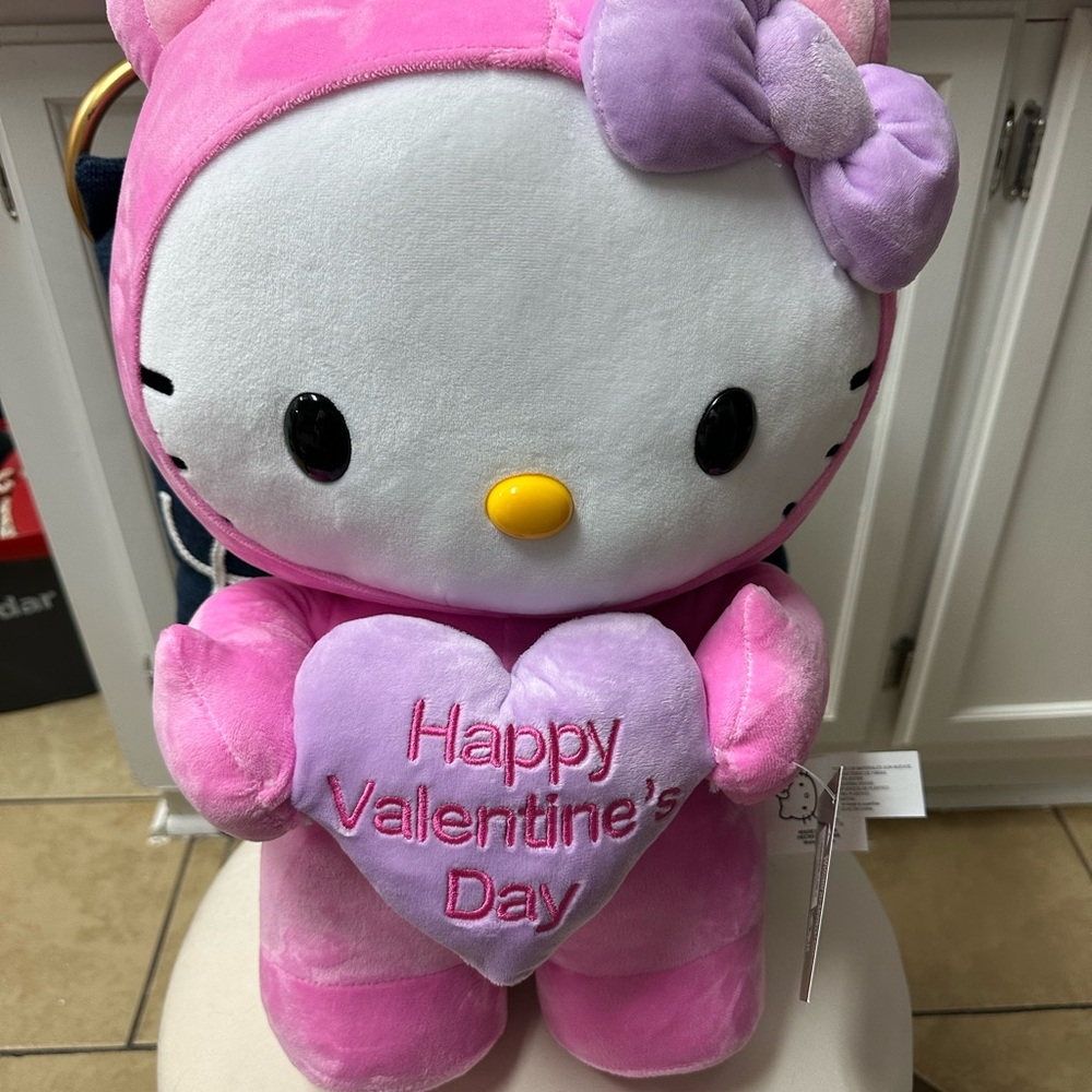 Hello Kitty Valentine's Day Plush - Pink and Purple